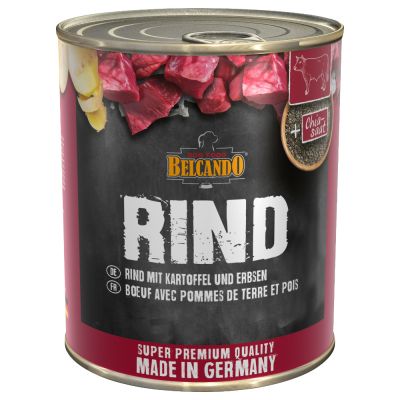 BELCANDO Rind mit Kartoffeln und Erbsen
