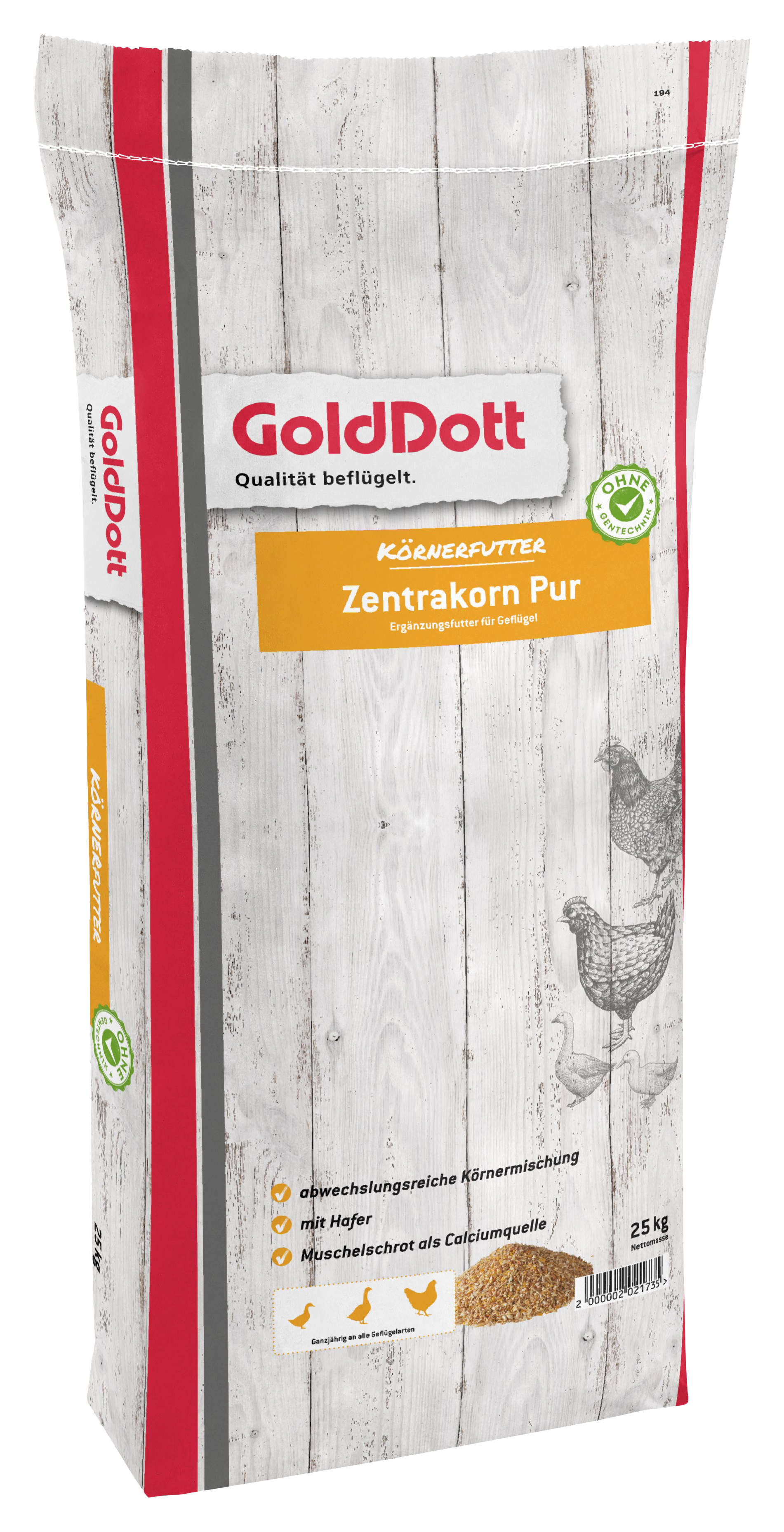 GoldDott Zentrakorn Hühnerfutter Pur
