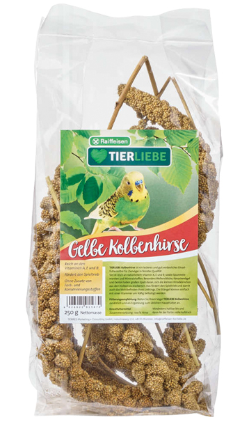 Raiffeisen TIERLIEBE Kolbenhirse 250g, gelb