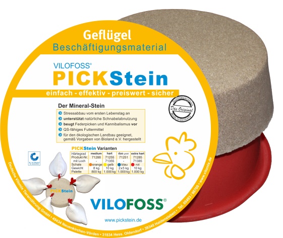 VILOFOSS PICKStein Extra Hart (rot) 10 kg
