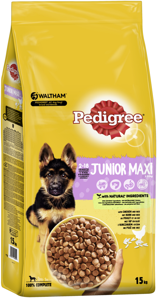 PEDIGREE® Vital Protection™ Beutel Junior Maxi mit Huhn, mit Reis 15kg