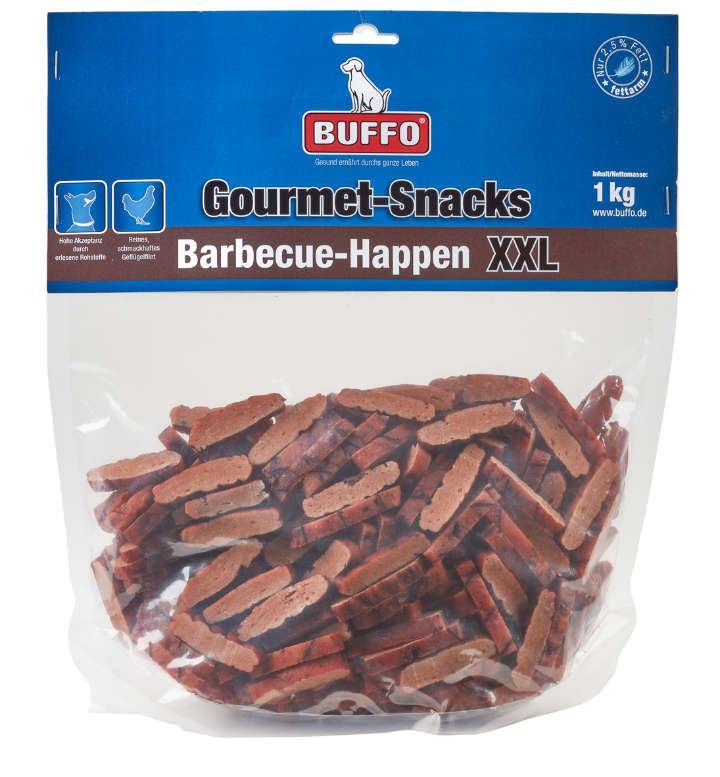 Buffo Gourmet-Snacks Hähnchen  Barbecue-Happen XXL 1 KG