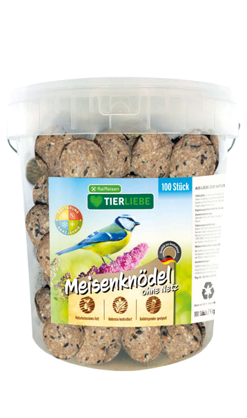 Raiffeisen TIERLIEBE Meisenknödel ohne Netz 100 Stk im Eimer