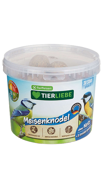 Raiffeisen TIERLIEBE Meisenknödel ohne Netz 30 + 3 STK