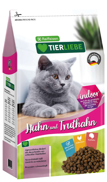Raiffeisen TIERLIEBE Katze Indoor Huhn+Truthahn