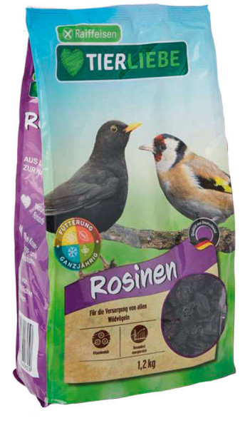 Raiffeisen TIERLIEBE Rosinen 1,2 kg