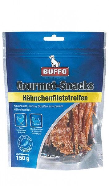 BUFFO Gourmet-Snacks Hähnchenfiletstreifen 150g