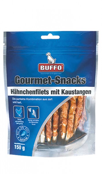 BUFFO Gourmet-Snacks Hähnchenfilet Kaustangen 150g