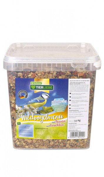 Raiffeisen TIERLIEBE Wildvogelmenü Beeren + Früchte schalenlos 3,3kg