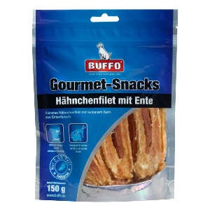 BUFFO Gourmet Snacks Hähnchenfilet mit Ente 150 g