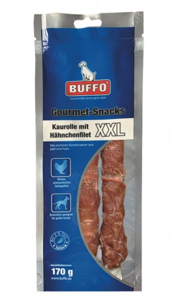 BUFFO Gourmet Snacks Kaurolle mit Hähnchenfilet XXL 170 g