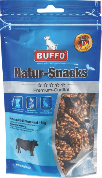 BUFFO Natur-Snacks Knusperbällchen Rind