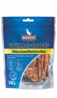 BUFFO Gourmet-Snacks Hähnchenfiletstreifen 150g BUFFO Gourmet-Snacks Hähnchenfiletstreifen 150g