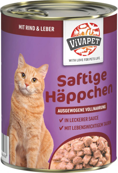 VIVAPET Saftige Häppchen mit Rind und Leber