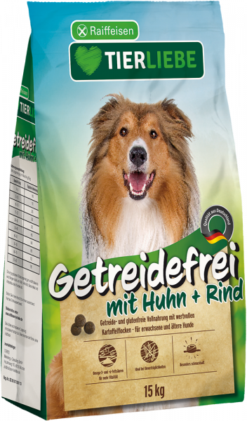 Raiffeisen TIERLIEBE Getreidefrei mit Huhn und Rind